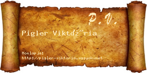 Pigler Viktória névjegykártya